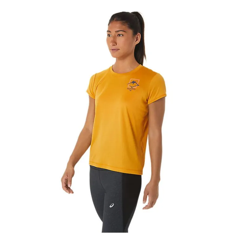 CAMISETA MANGA CORTA ASICS FUJITRAIL LOGO SS TOP MUJER