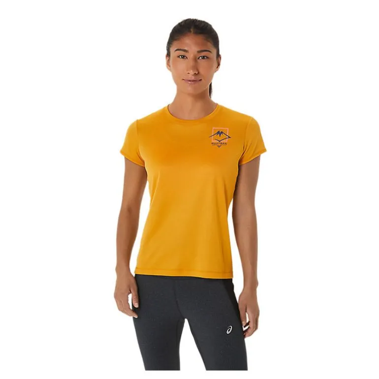 CAMISETA MANGA CORTA ASICS FUJITRAIL LOGO SS TOP MUJER