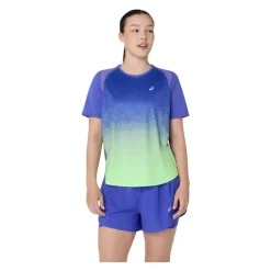 CAMISETA MANGA CORTA ASICS ROAD FADE SS TOP MUJER