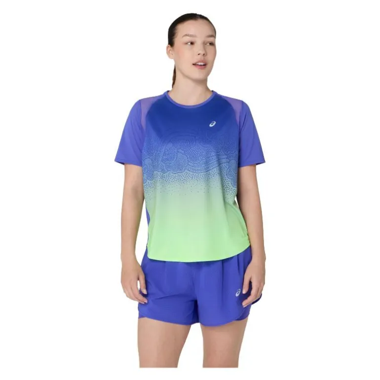 CAMISETA MANGA CORTA ASICS ROAD FADE SS TOP MUJER