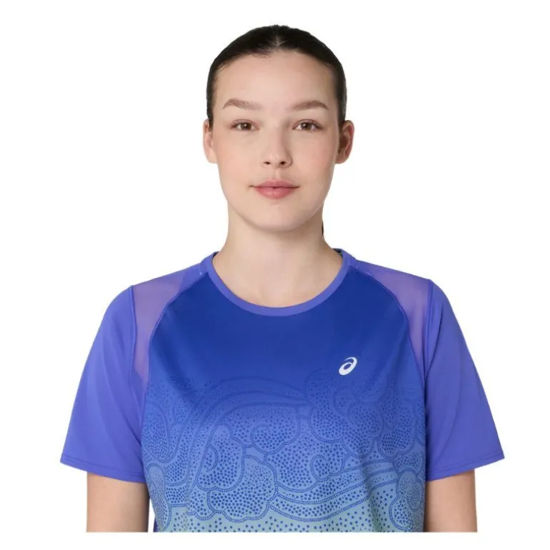 CAMISETA MANGA CORTA ASICS ROAD FADE SS TOP MUJER