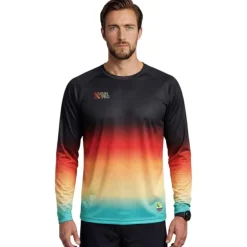 CAMISETA MANGA LARGA RUN&PRO BLACK SUNSET