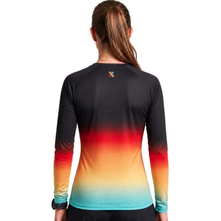 CAMISETA MANGA LARGA RUN&PRO BLACK SUNSET MUJER