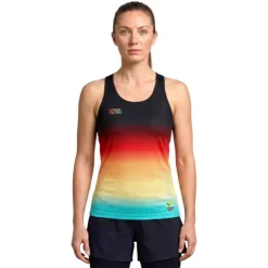 CAMISETA TIRANTES RUN&PRO BLACK SUNSET MUJER