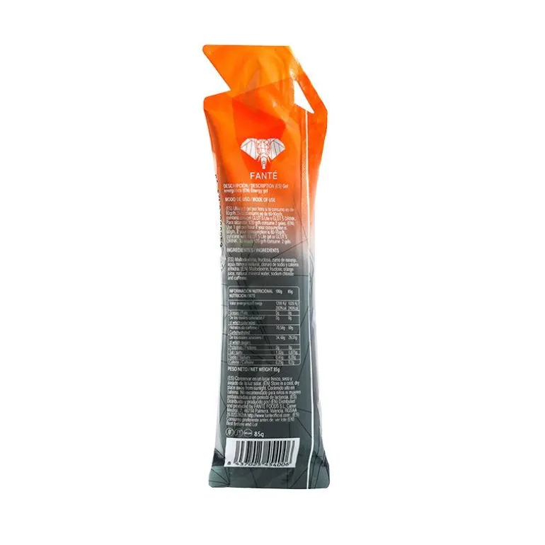 FANTÉ GEL 60 GLUT 5 NARANJA CAFEÍNA