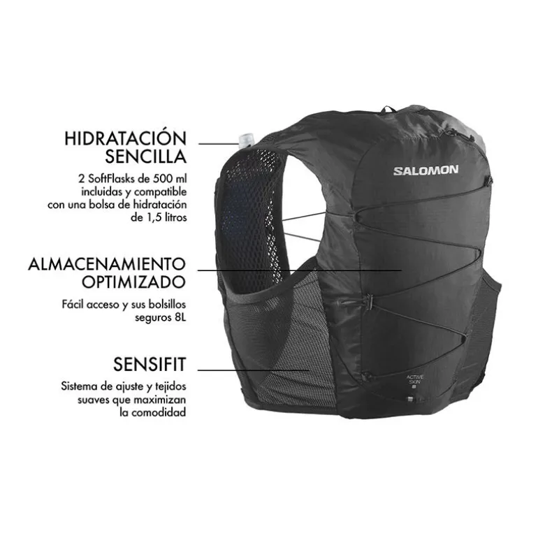 MOCHILA SALOMON ACTIVE SKIN 8 SET