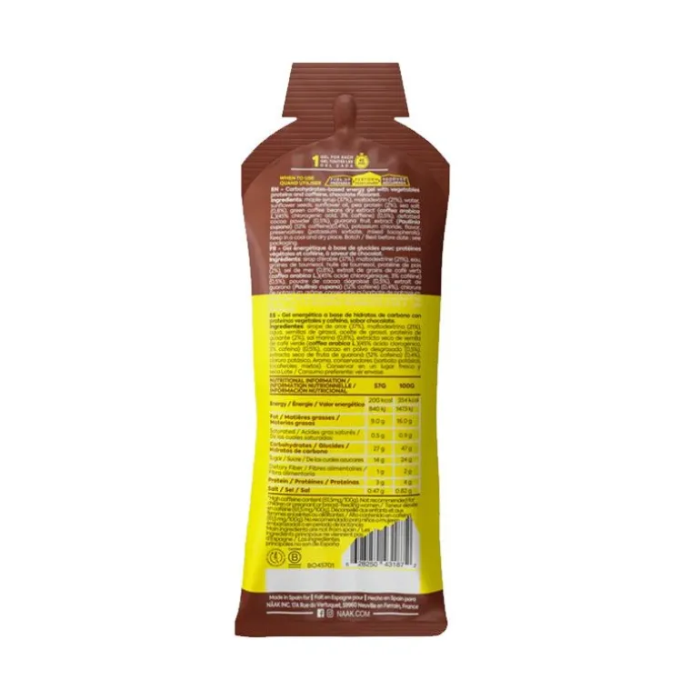NAAK ULTRA ENERGY GEL ENERGETICO CON CAFEINA - 57 GRAMOS