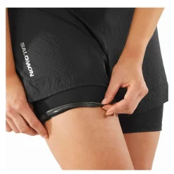 PANTALON CORTO SALOMON SENSE AERO 2IN1 MUJER