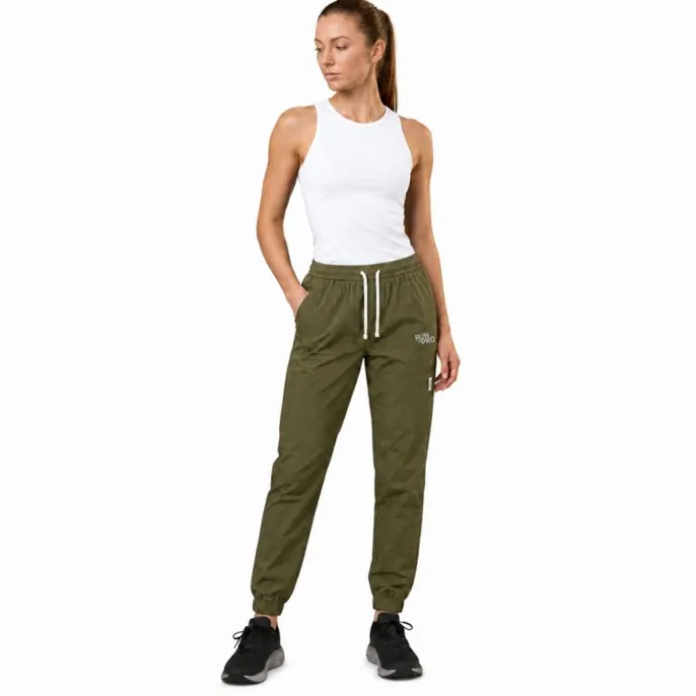 PANTALON LARGO RUN&PRO ESSENTIAL CAQUI