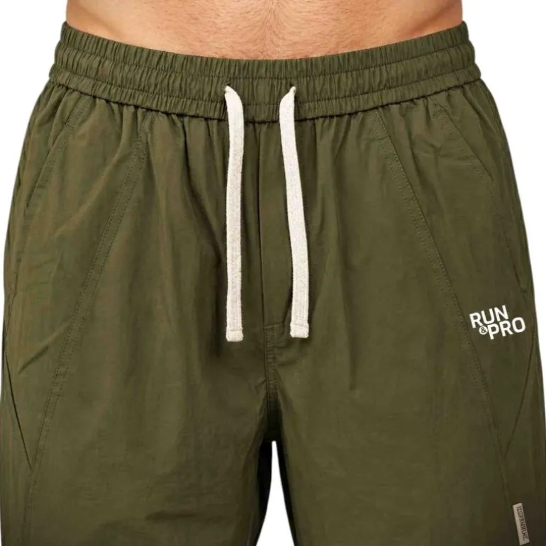 PANTALON LARGO RUN&PRO ESSENTIAL CAQUI