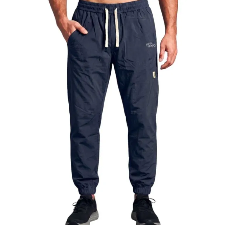 PANTALON LARGO RUN&PRO ESSENTIAL AZUL MARINO