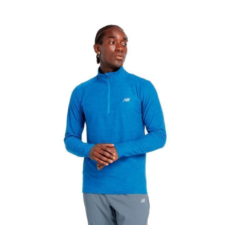 SUDADERA NEW BALANCE SPORT ESSENTIALS SPACE DYE 1/4 ZIP